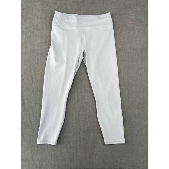 Fabletics Leggings Womens M Gray Powerhold Cropped High Rise Athletic Athleisure - Picture 1 of 12
